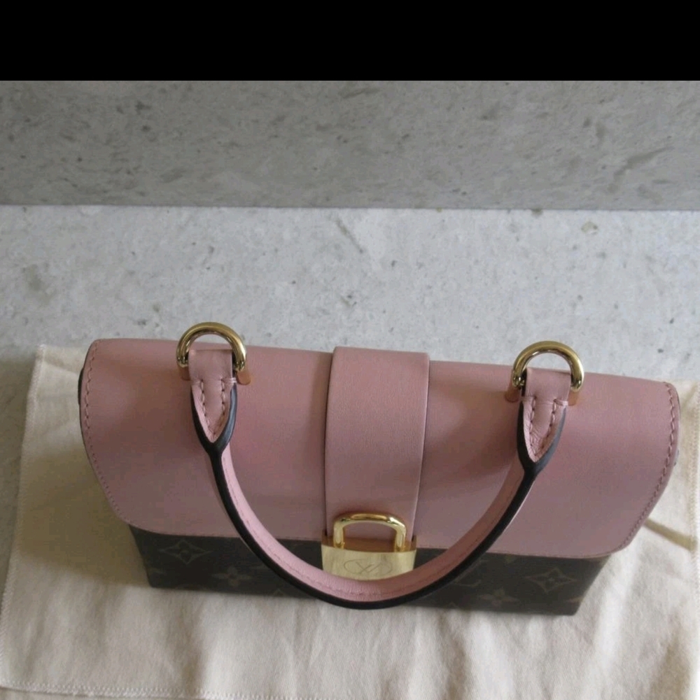 ♡♡♡ Pink Top Handle Monogram Satchel - Picture 12 of 14
